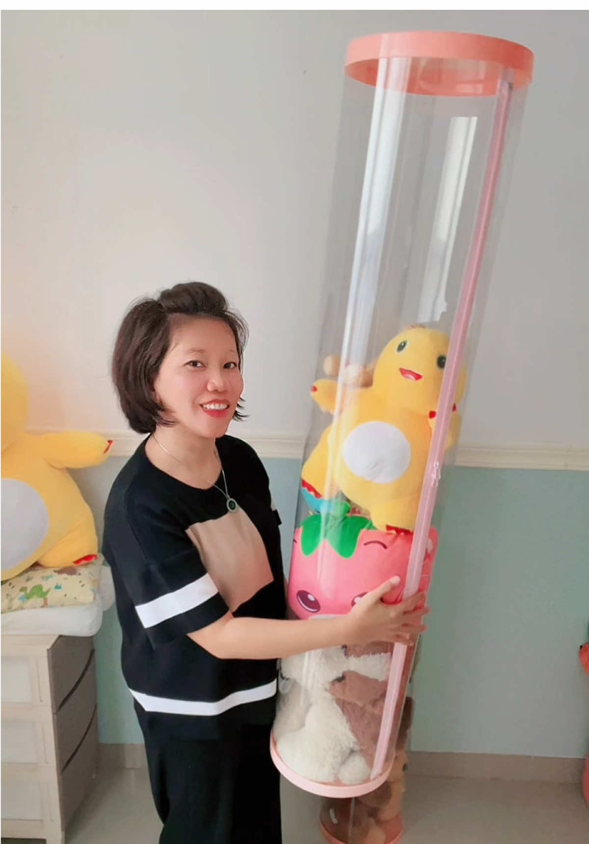 Tabung Penyimpanan Boneka / Tempat Boneka / Kotak Penyimpanan  #kotakpenyimpanan #kotakpenyimpananserbaguna #storagebox #homedecor #perlengkapanrumahtangga 