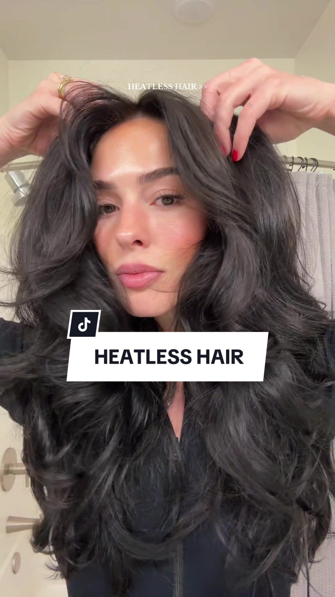 Next time I’ll be doing just two sections haha. #heatlesshair #overnightblowout #viralvideo #hairtok #tiktokshopblackfriday #tiktokshopcybermonday #ttsstarcreator #bfcmsales #shopwithtaboost 