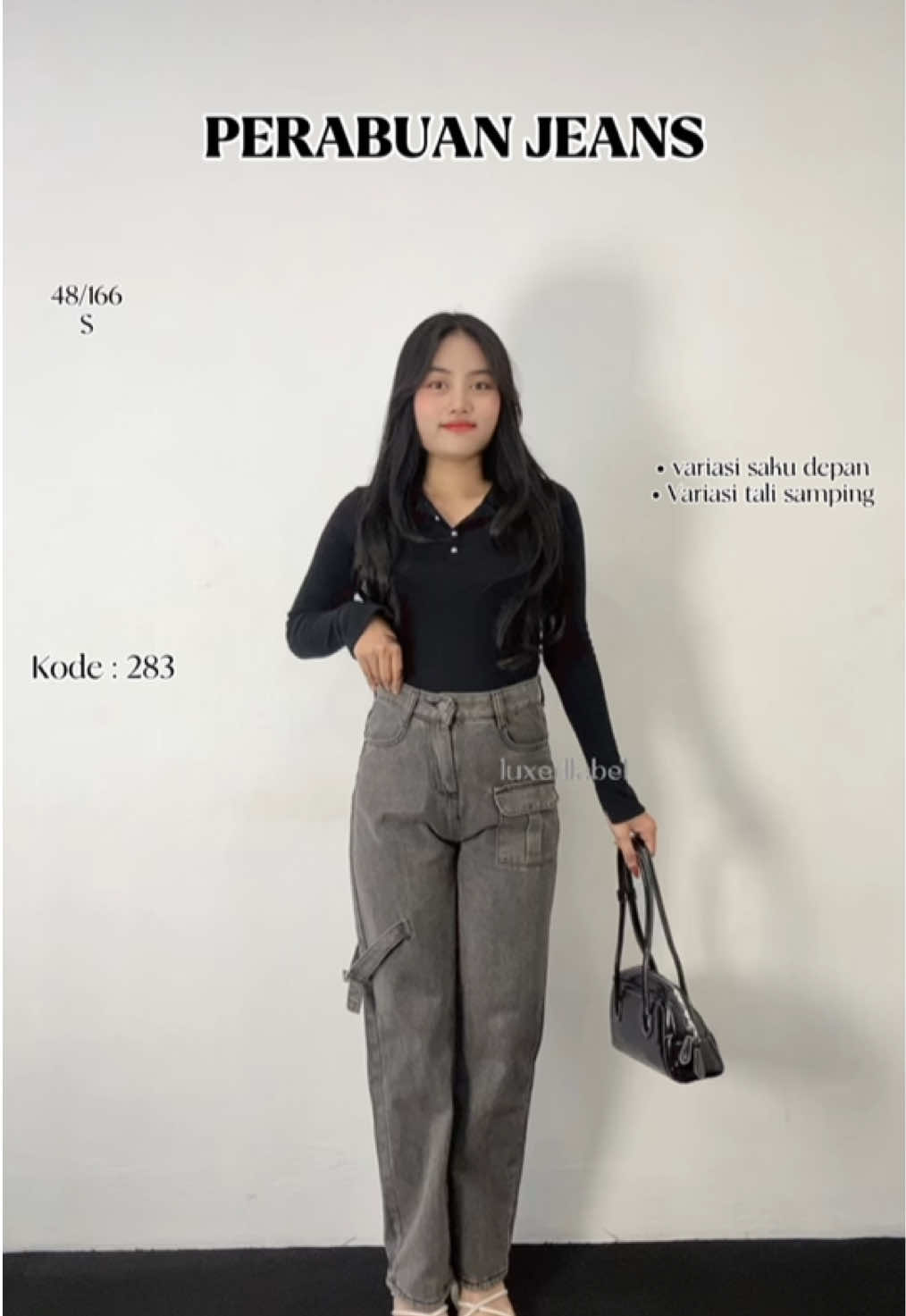 Abu Collection 🖤🛍️ @luxe.dlabeljeans #luxedlabeljeans #belilokal #loosejeans #jeanshighwaist #jeanswanita #rekomendasijeans #racuntiktok #tryon #outfit #fyp #viral #tren 