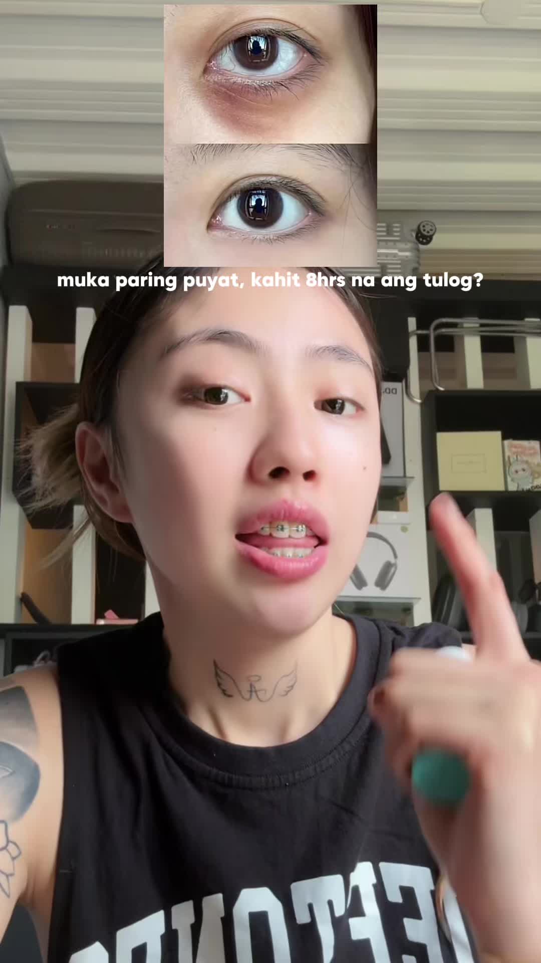 NO MORE PANDA EYES! 👀 #dewyhour #eyebalmcoolstick #makeupph #eyebalm #skincare #eyebags #darkcircles  @KIMUSE Cosmetics.ph 