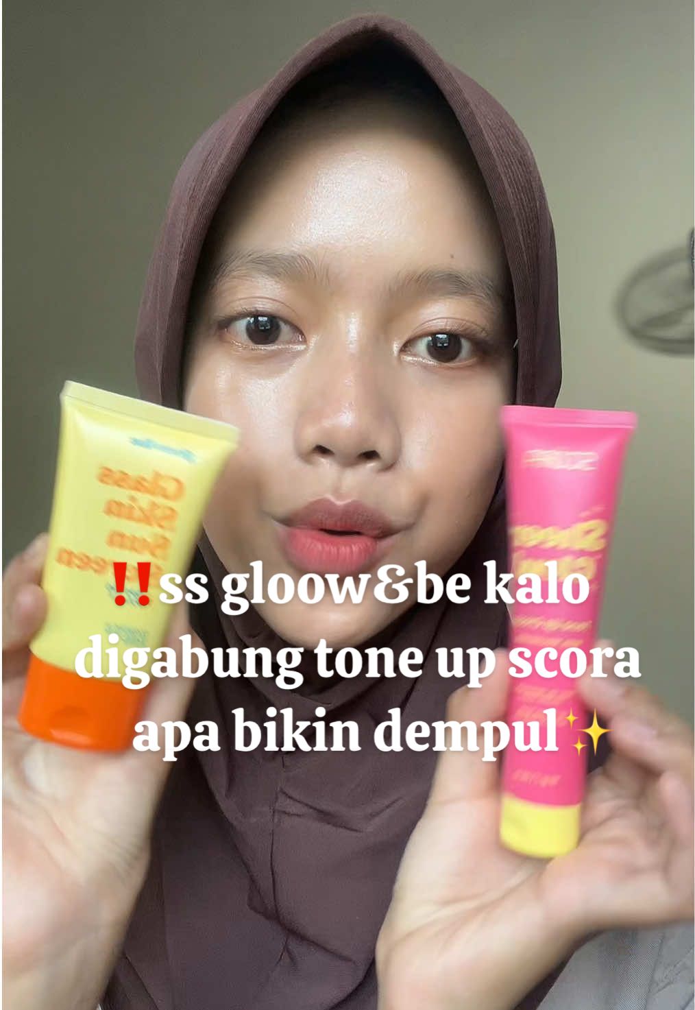 TONTON SAMPE AKHIR #sunscreengloowbi #toneupscora #fypage #trendingvideo 