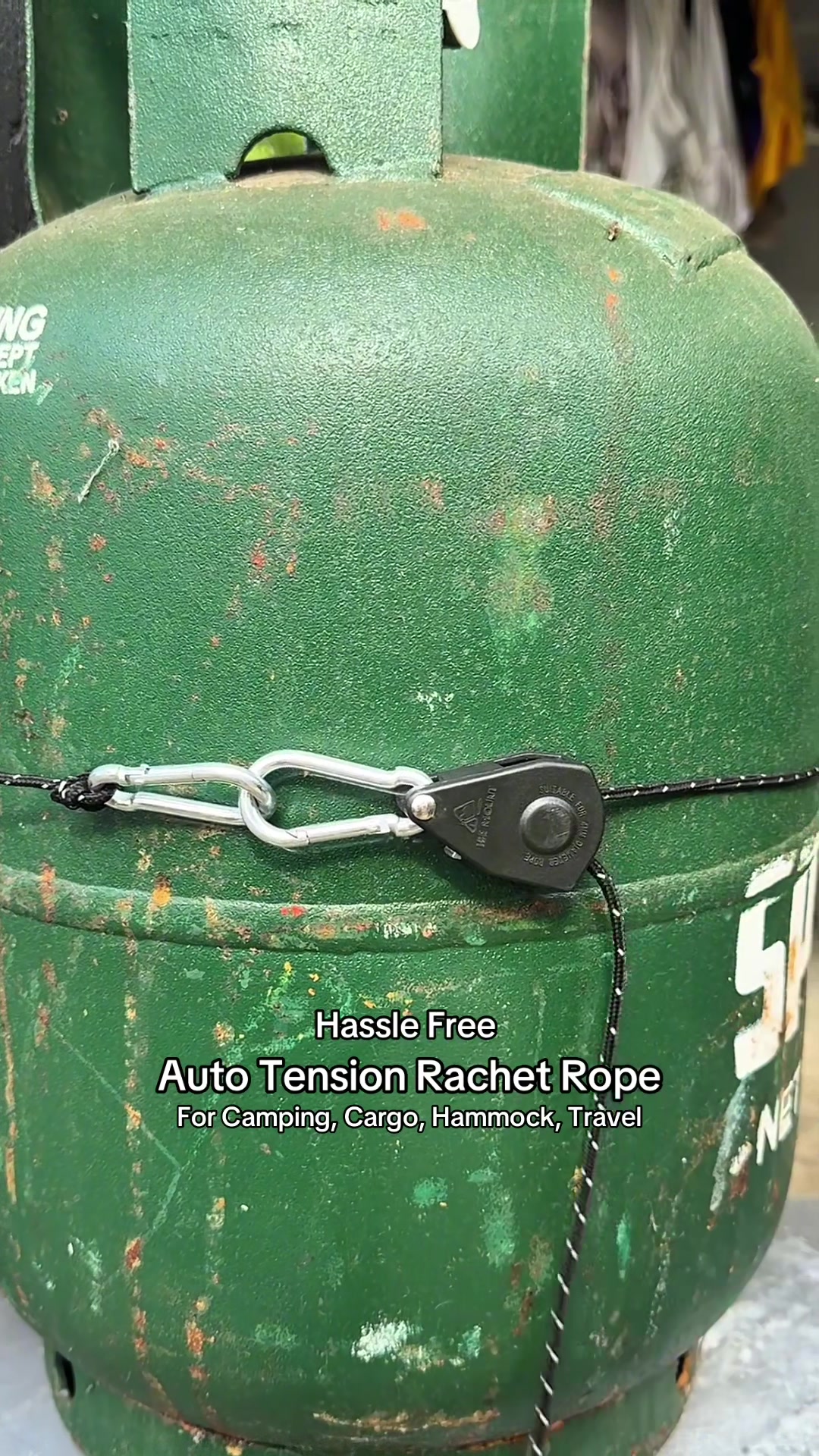 4M Adjustable Lanyard Hanger Para sa Tent Rope Hanger Pulley Lifting Pulley Hook- Secure Mabilis na Pag-lock Non Slip Outdoor Camping Gear Accessory #rachetrope #autotensiontiedown #rachetpulley #tentrope #rachetroperecommendation #lubid #tali 
