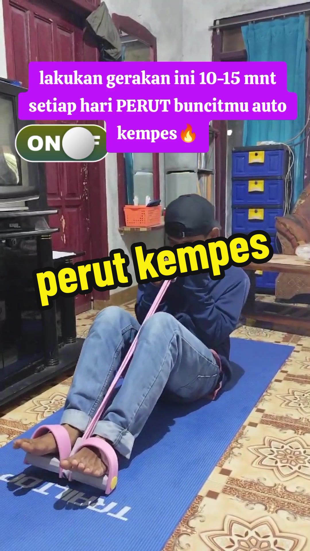ngecilin perut jadi mudah dengan Tummy trimmer.! #workout #gym #perutbuncit 