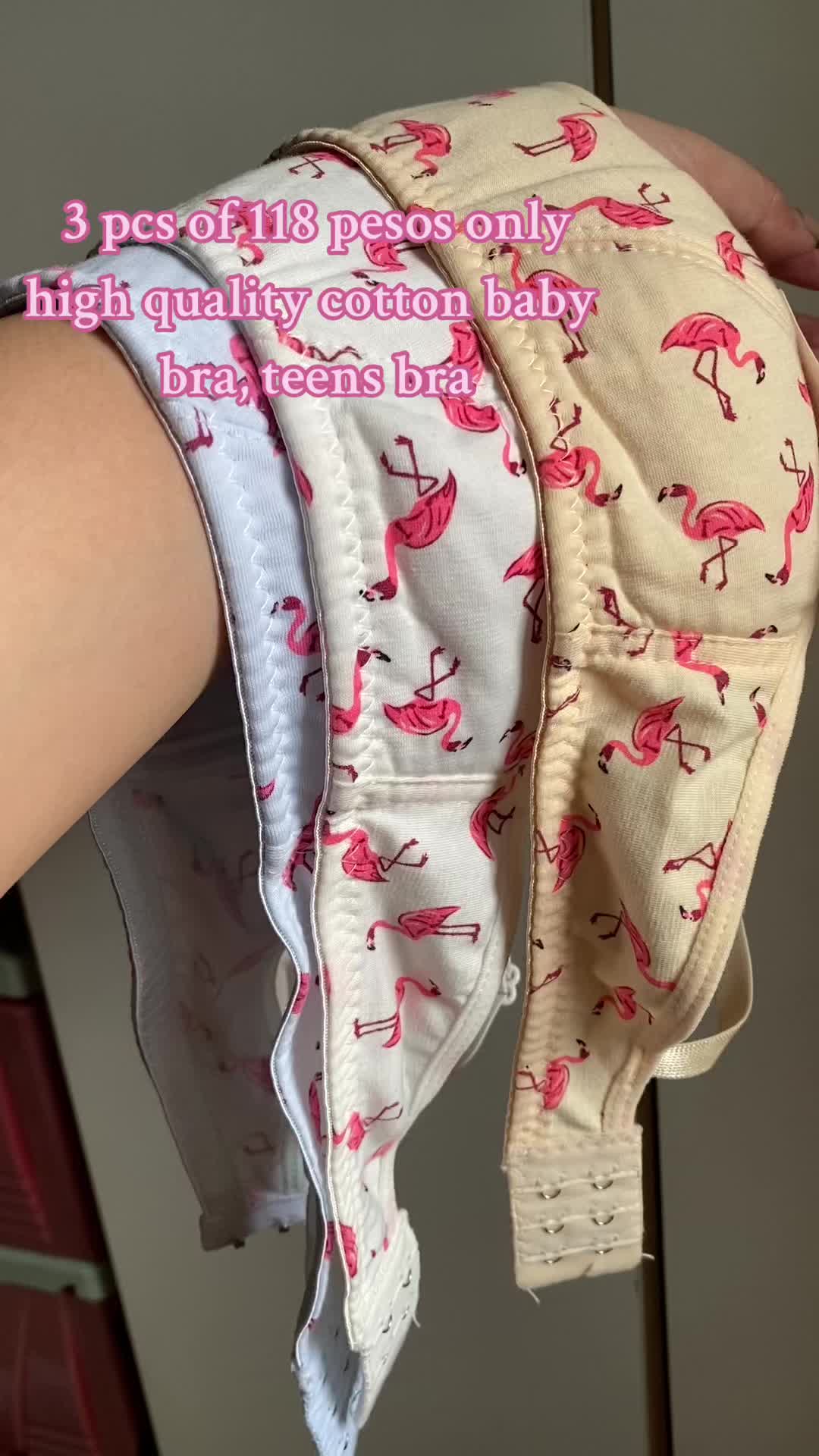 High quality cotton baby bra, teens bra #fyp #foryoupage #foryoupageofficiall 