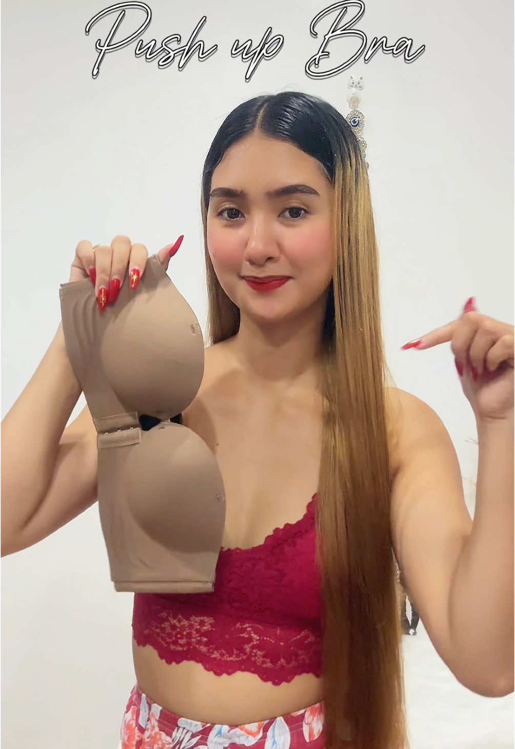 LAKAS MAKA PUSH NG BOGELYA NITO 😱 #pushupbra 