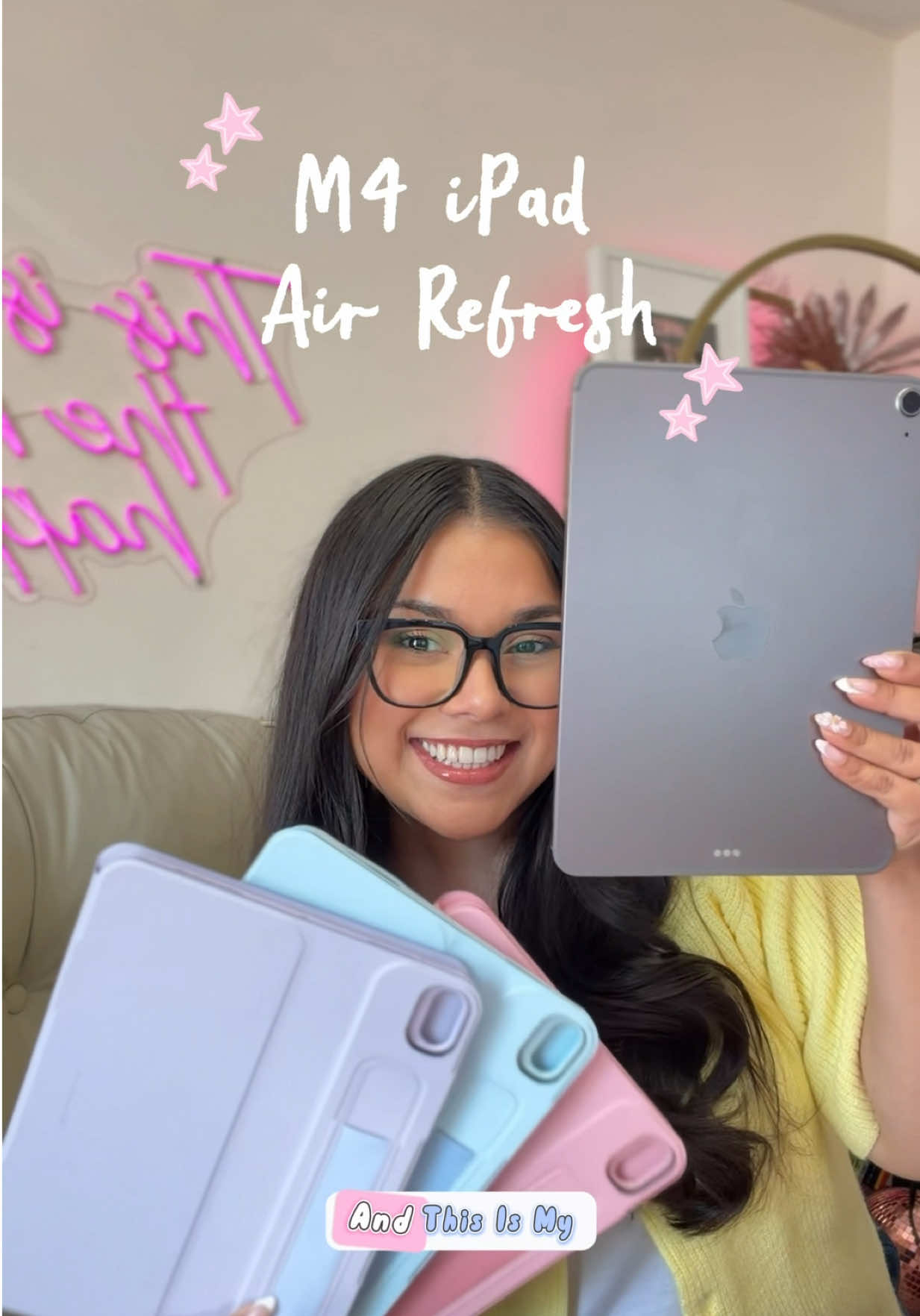 iPad refresh 💕💕 How cute is this case? And we finally have a screen protector that protects and is easy to install while still feeling like paper!  #esripadcase #ipadgirlie #esrpaperfeelscreenprotector #ipad