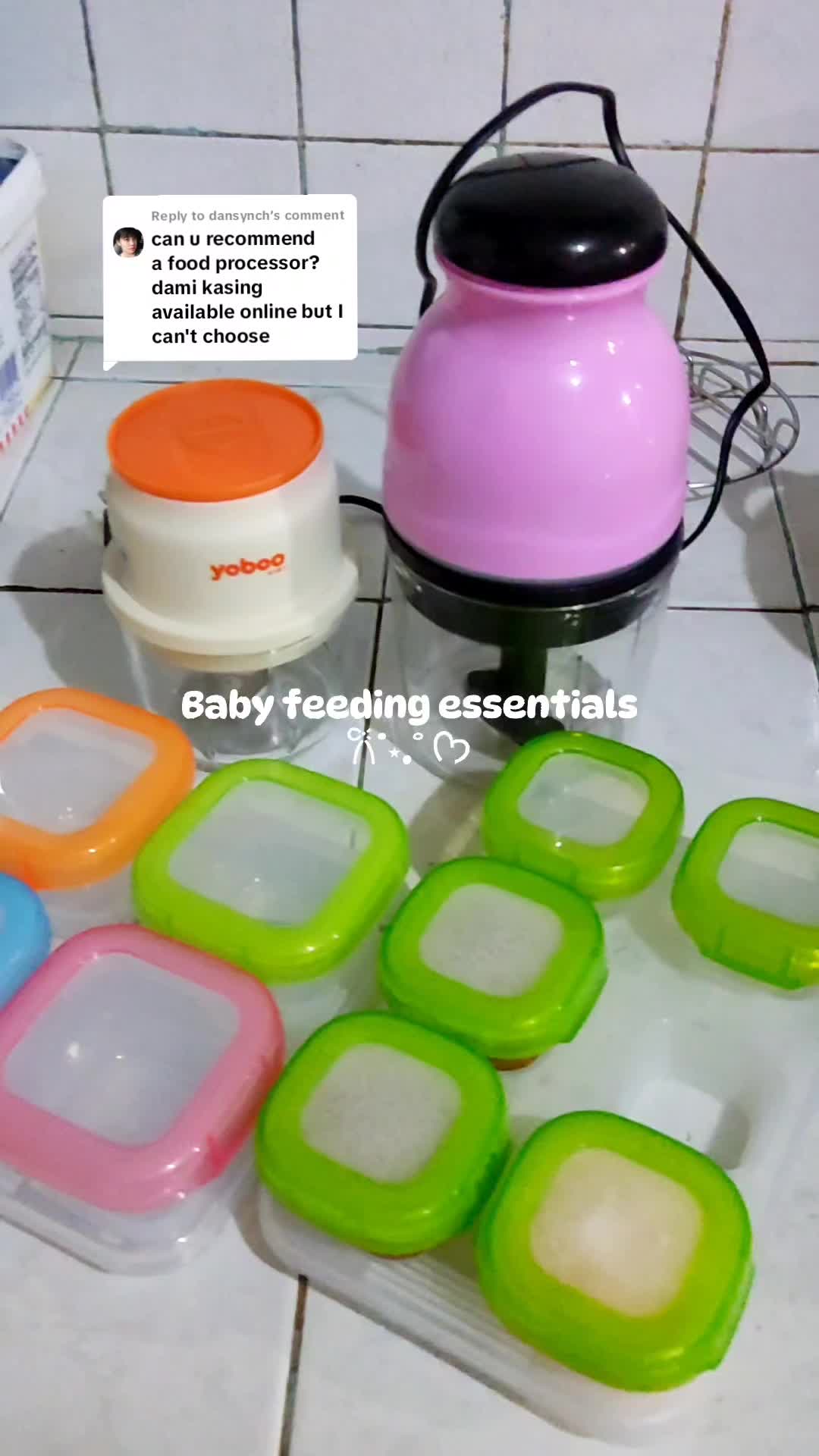 Replying to @dansynch  Affordable at sulit na food blender & food container #blwtips #babyfood #fyp #babypuree #pureeideas #babyfoodtips #foodblender #foodprocessor #foodcontainer #babyfeedingessentials 