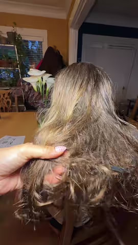 This is the hair serum I reach for when my daughter’s hair turns into one giant knot. A few drops on wet hair helps detangle without the tears, and on dry hair it smooths flyaways, adds shine, and leaves everything looking sleek instead of frizzy. #HairCare #LongHairTips #FrizzFreeHair #ShinyHair #HairSerum @Bare Anatomy Haircare 