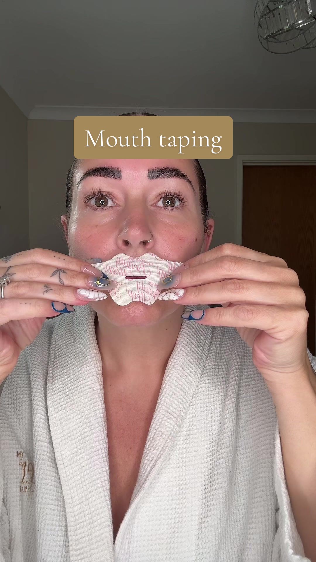 Is mouth taping for you? Not using it for the aesthetic 🙄 it has so many amazing benefits #fyp #mouthtaping #mouthtape #sleep #restfulsleep @Sunnie Side Skin. 