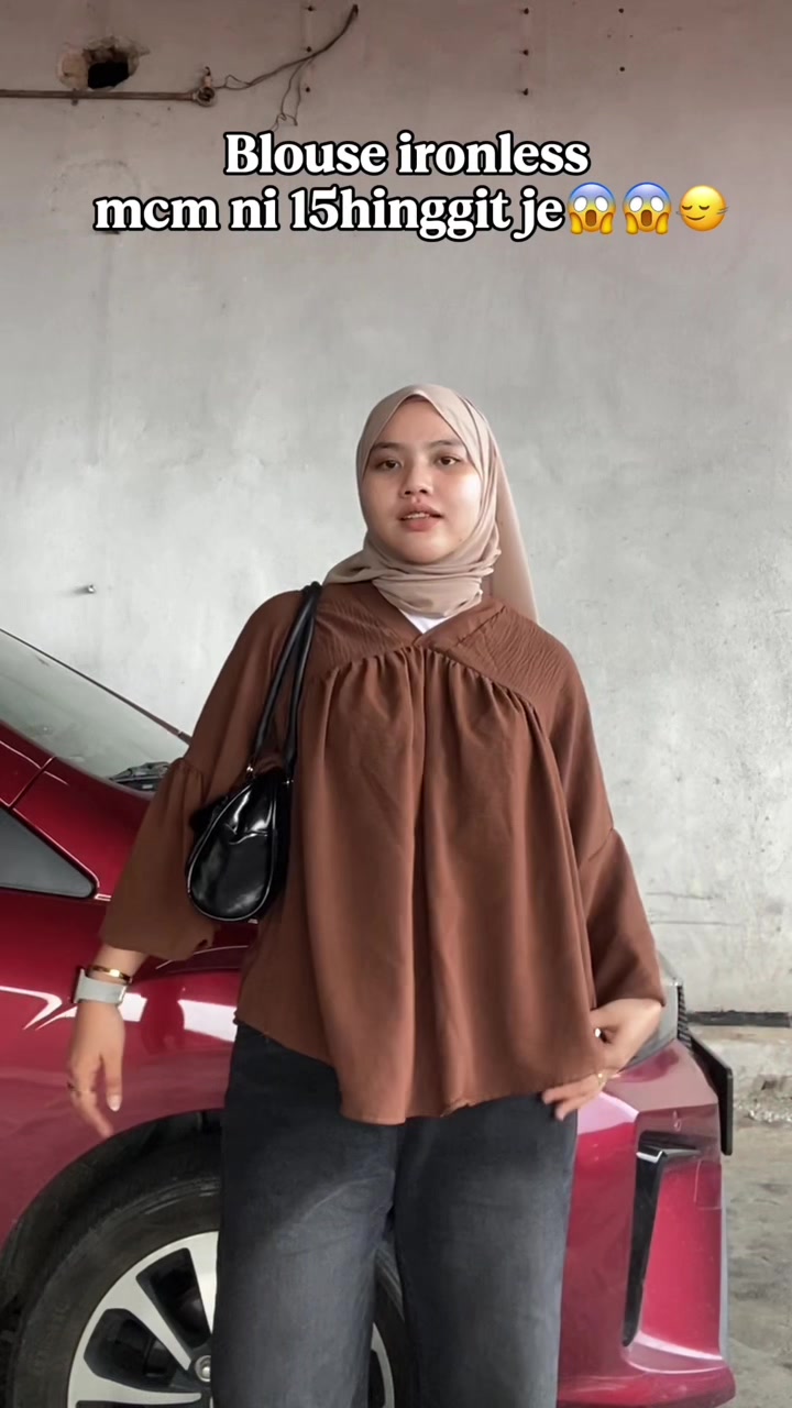 geng yang suka siap last minit  kne beli bnyk sikit 🤣 #blousemurah #blouseironless #blousecantik #blousewanita #blouseviral 