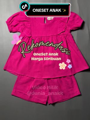Banyak pilihan warnanya, jangan sampe bingung mau beli warna apa ya 😍 #fashionanak #setelananakperempuan #fashionanak 