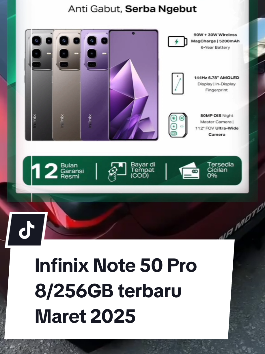 Infinix Note 50 Pro 8/256GB #infinixnote50pro #note50pro #infinixterbaru #infinix 
