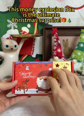 Dollars money box surprise #christmasgift #cashstuffing #moneyclip #christmasmoney #cashbox