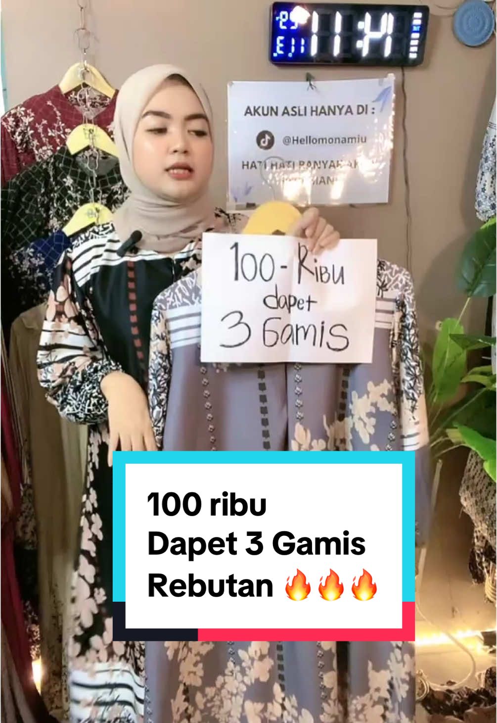 Yang benr aja bunda Gamis 100ribu dapet 3 Gamis join live bun bun #LIVEhighlights #TikTokLIVE #LIVE #fyppppppppppppppppppppppp #gamislebaran 