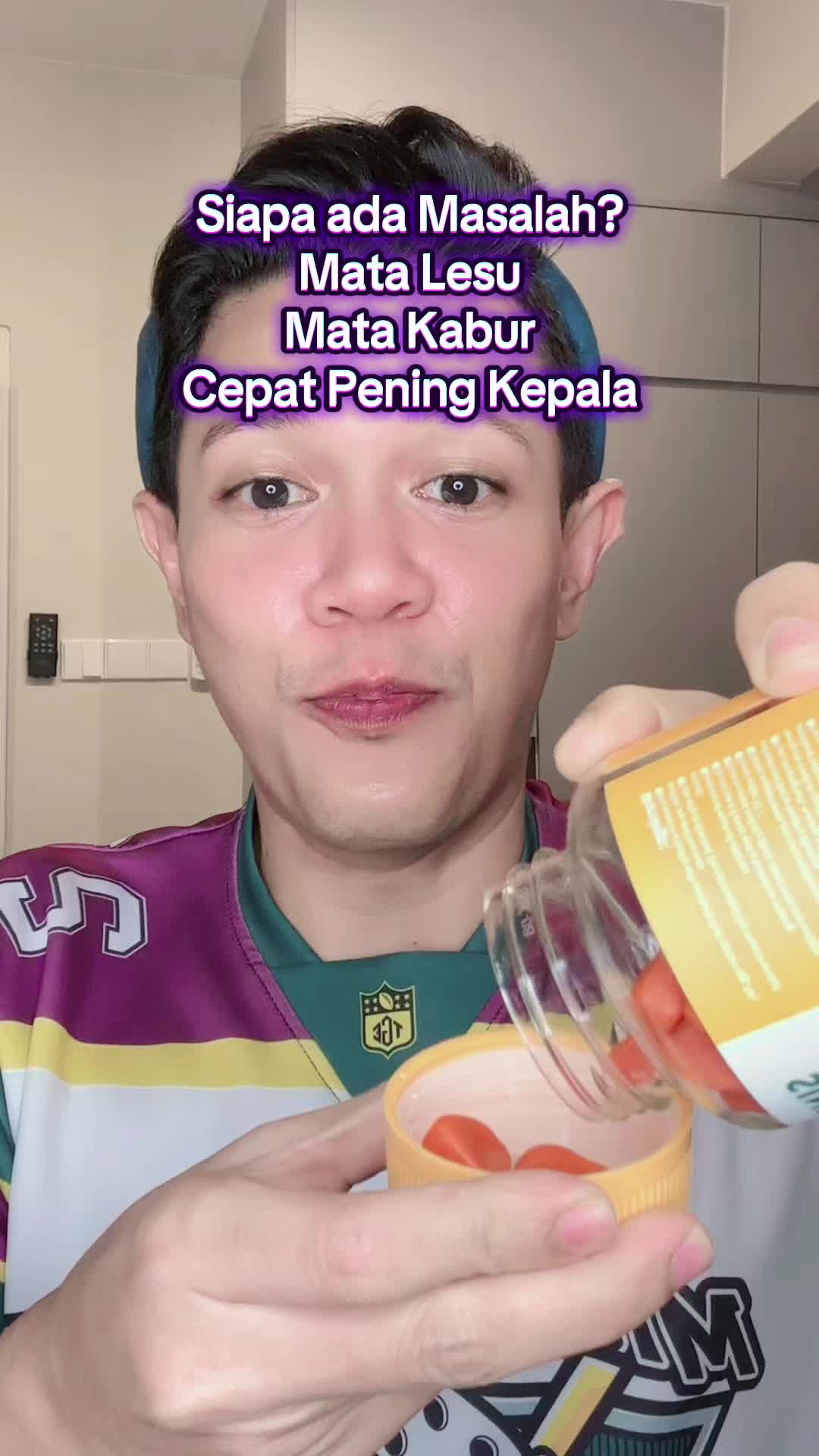 Siapa cakap mata tak perlu supplement? Penting juga utk kita jaga kesihatan mata tau!! #abgizzz 