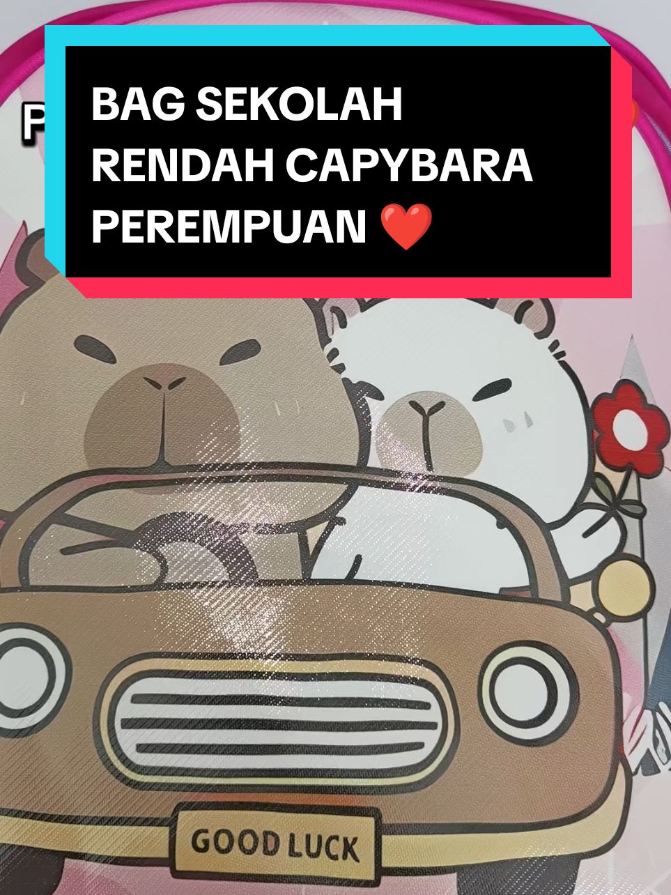 bag sekolah capybara perempuan ❤️#bagpremiumquality #bagsekolahrendah #amazekid 