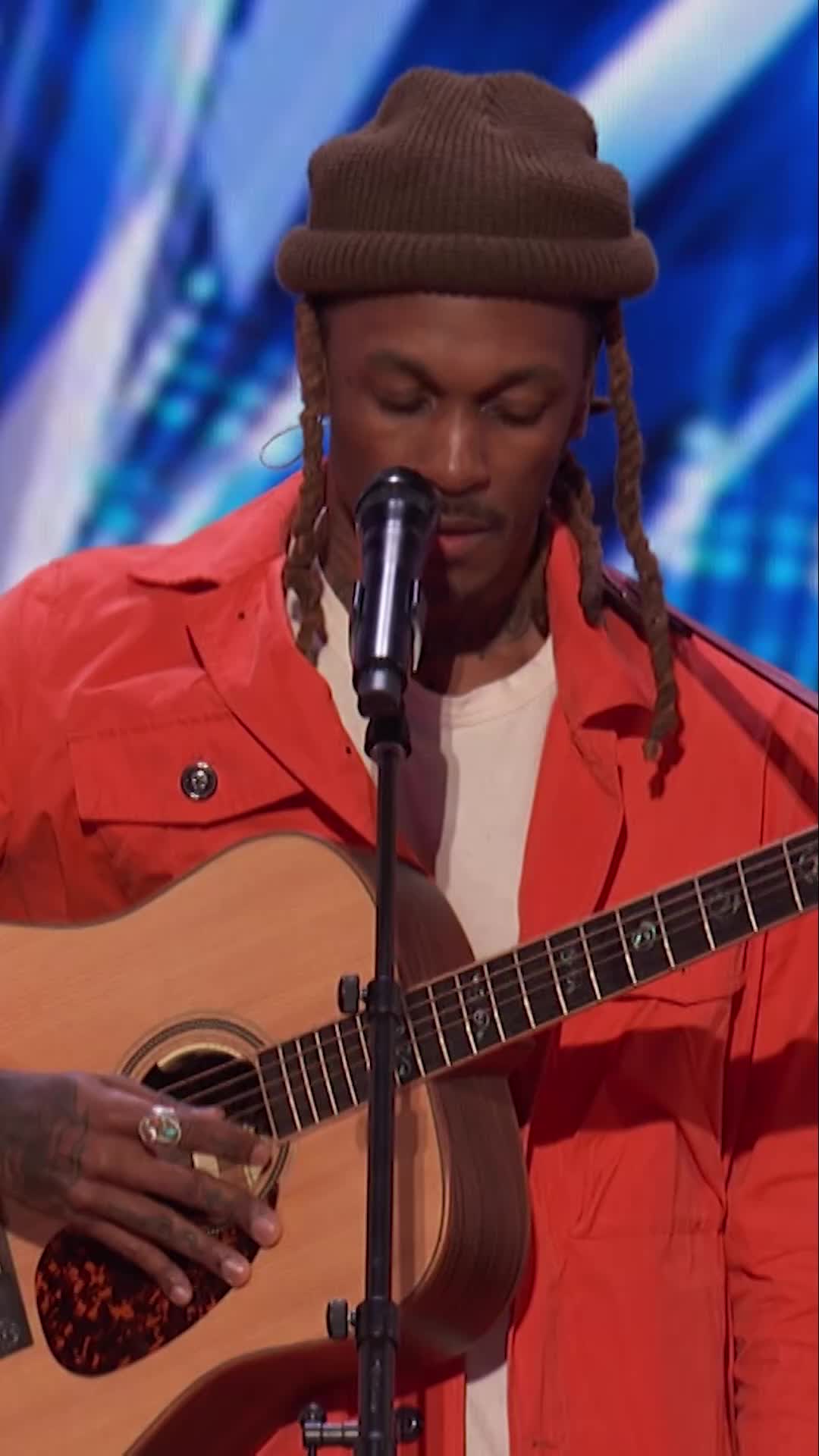 Chuck Adams takes "Iris" by the Goo Goo Dolls and makes it his own. #AGT | @NBC and Peacock 