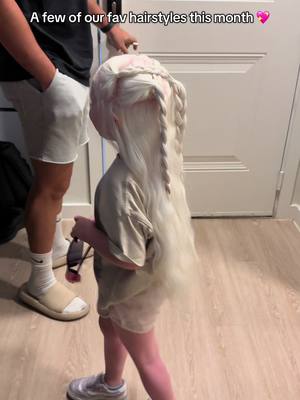 Can’t wait to start braiding and adding more styles to our portfolio 🫶🏻🥹 i love being a girl mom 💖💖  #fyp #hairstyle #girlmom #albinism #hair 