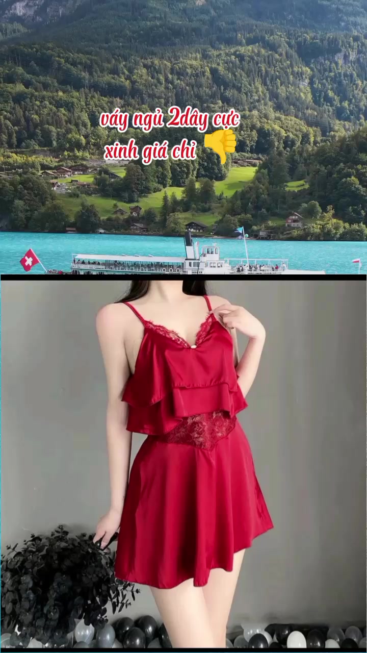 váy ngủ 2dây tầng buộc dậy #vayngu #xuhuongtiktok #outfit #hottrend #thinhhanh #tiepthilienket #xuhuongthoitrang 