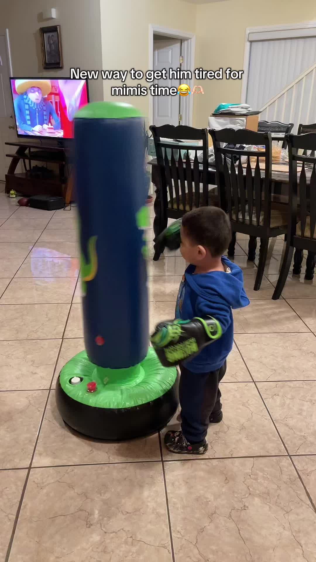 Anything to tire him out with his terrible twos 😭😭 #terribletwos #toddlermom 