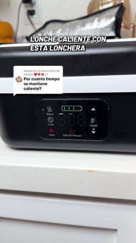 Respuesta a @Natalia ❤️❤️🔥💋💍 Lonchera eléctrica ⚡️ recargable 🔋 tú la vas a programar a la hora que tú vallas a comer tu lonche 🥪 pones la temperatura y listo se calienta parejito, vas a tener tu lonche como recién echo en cualquier lugar y a cualquier hora #lunchbox #lonchera #lunchideas #loncheraelectrica #foodies