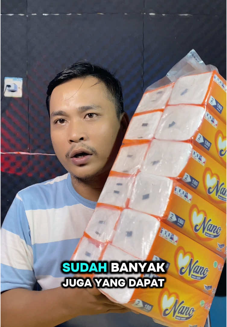Tisu nano selernya lagi sedekah mangkanya dia ngasih harga ga ngotak banget 40Ribu dapat 10Pack  #tisu #tisumurah #tisu10pcsmurah #cuantanpabatas #wibgajian #fyp 