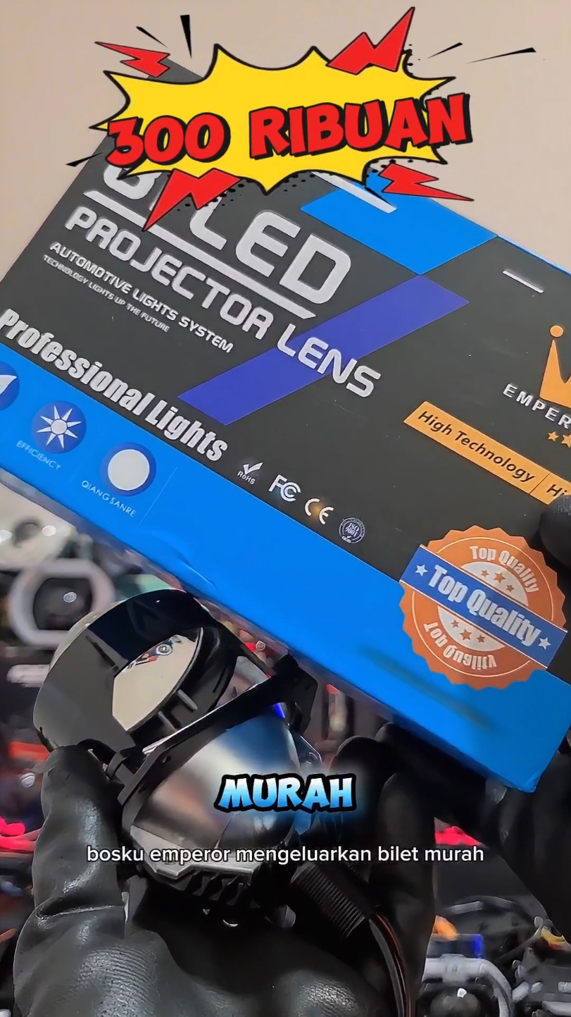 BILED 2,5 INC WST EMPEROR FLAT CUT OFF BLUE LENS PROJECTOR #gebyarbelanjanovember #biledmurah #biled #biledwst #biledterbaru #lampubiled #biledsuperterang 