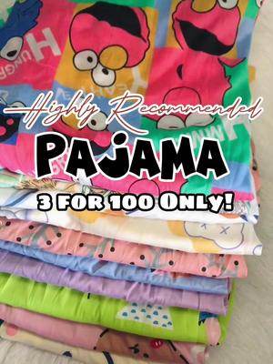 PAJAMA | Mura na, Maganda pa ang quality! 100 pesos mo may 3 pajama kana! Order naaa‼️ Click the yellow bag! #pajama #cottonpajama #affordable #recommended #recommendedhomewearpajama #3for100pesoonly😍 