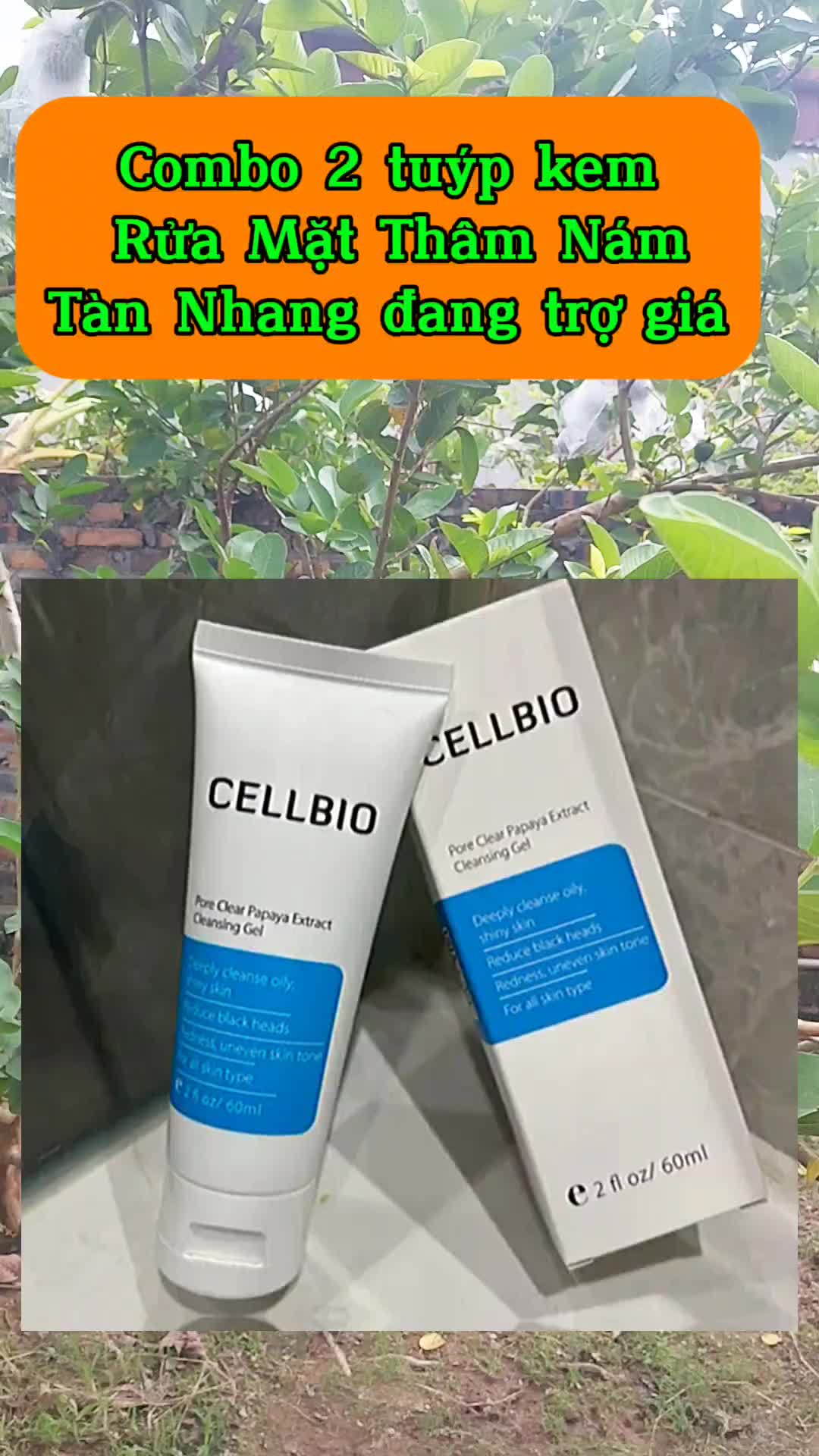 COMBO 2 TUÝT GEL RỬA MẶT #gelruamat #kemruamat #gelruamatcellbio #chamsocdamat #thinhhanh #muacao480 