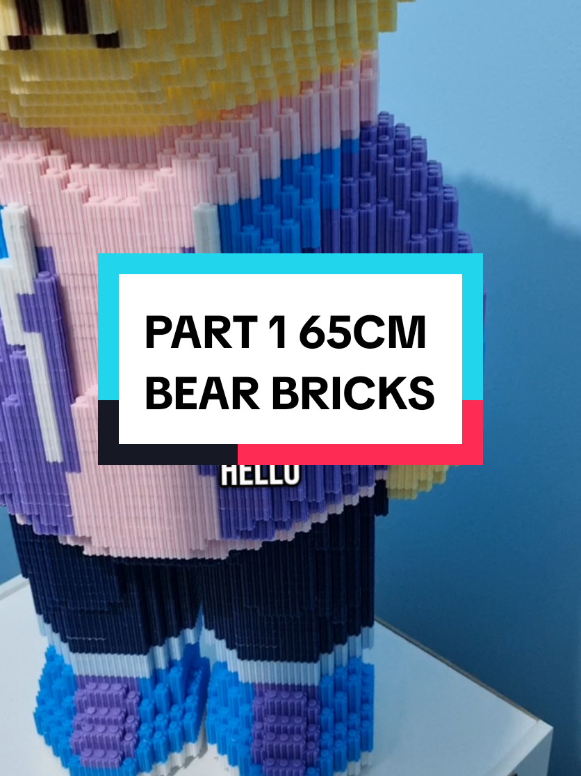 Part 1 of 65CM BEAR BRICKS.  #bigbuildingblocks #buildingblock #buildingblocks #bearbrick #bearbricks #bigblock #bigblocks #diy #bricks #nanoblocks 