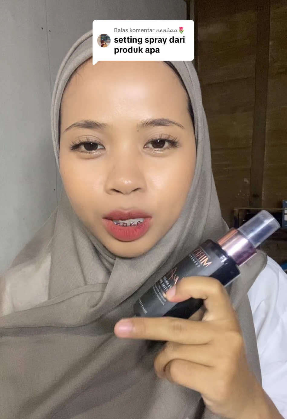 Membalas @𝓿𝓮𝓷𝓲𝓪𝓪🌷 ini yg aku pakek #settingspray #kotijul #sepil 