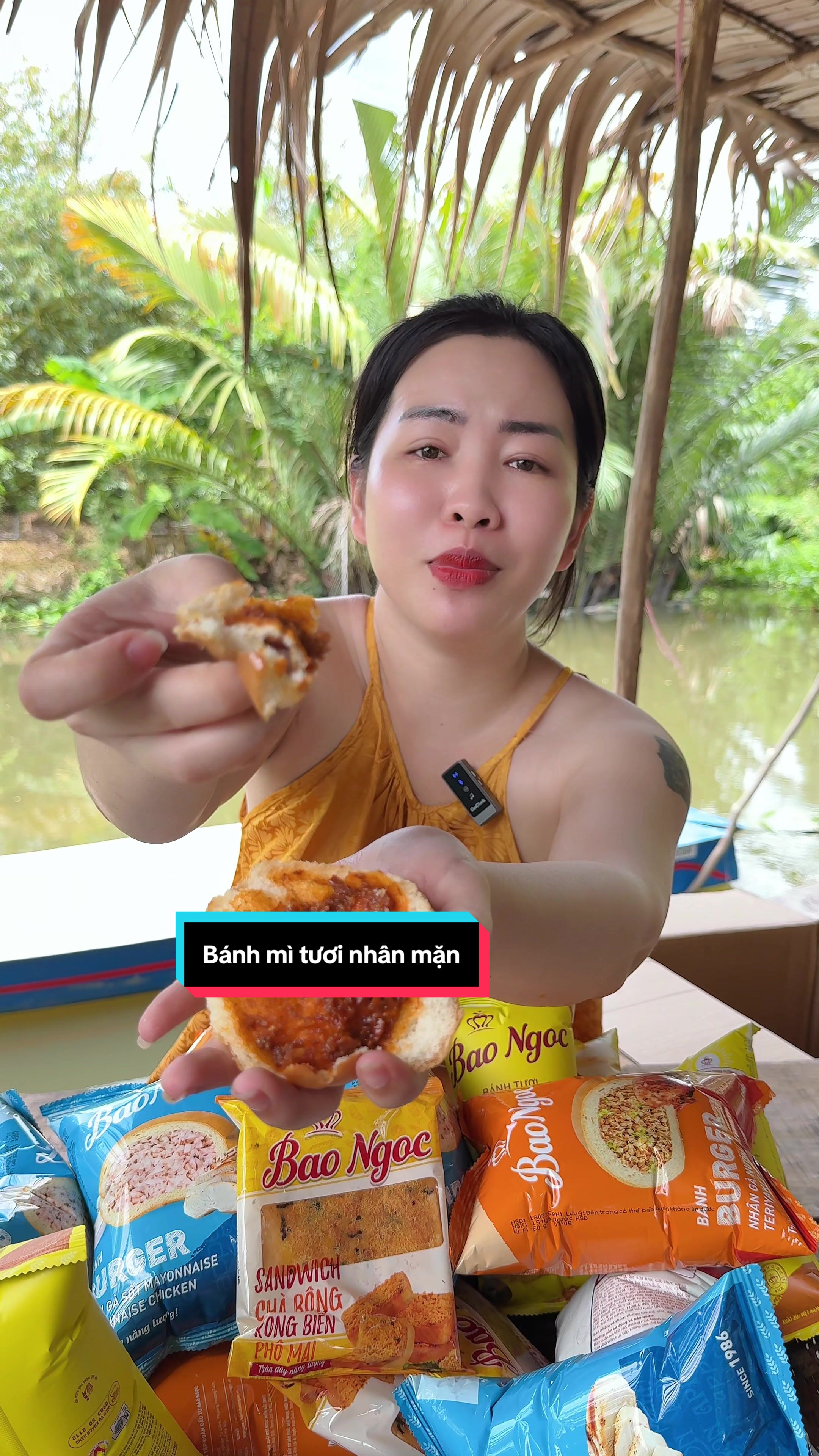 Bánh mì tươi nhân mặn #xuanchaumebeo #xuhuong #fyb #banhmituoi #anvat 