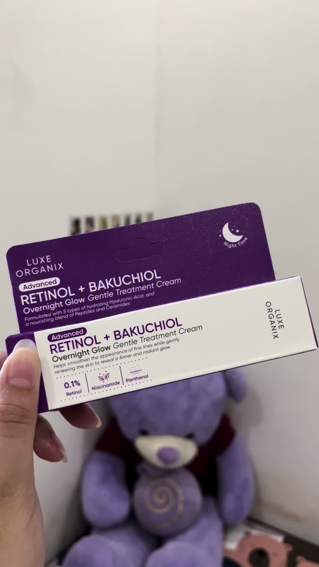 luxe organix retinol 💜#retinol #luxeorganixretinolbakuchiol #luxeorganix 