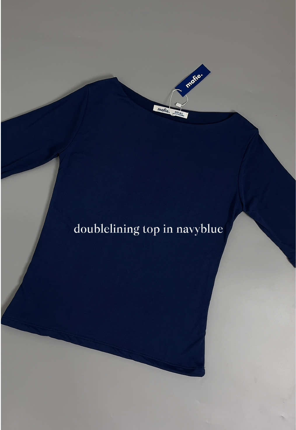 longer sleeves 👀 boatneck double lining top by mafie #doubleliningtop #basicfit #tshirt #fypシ゚viral 
