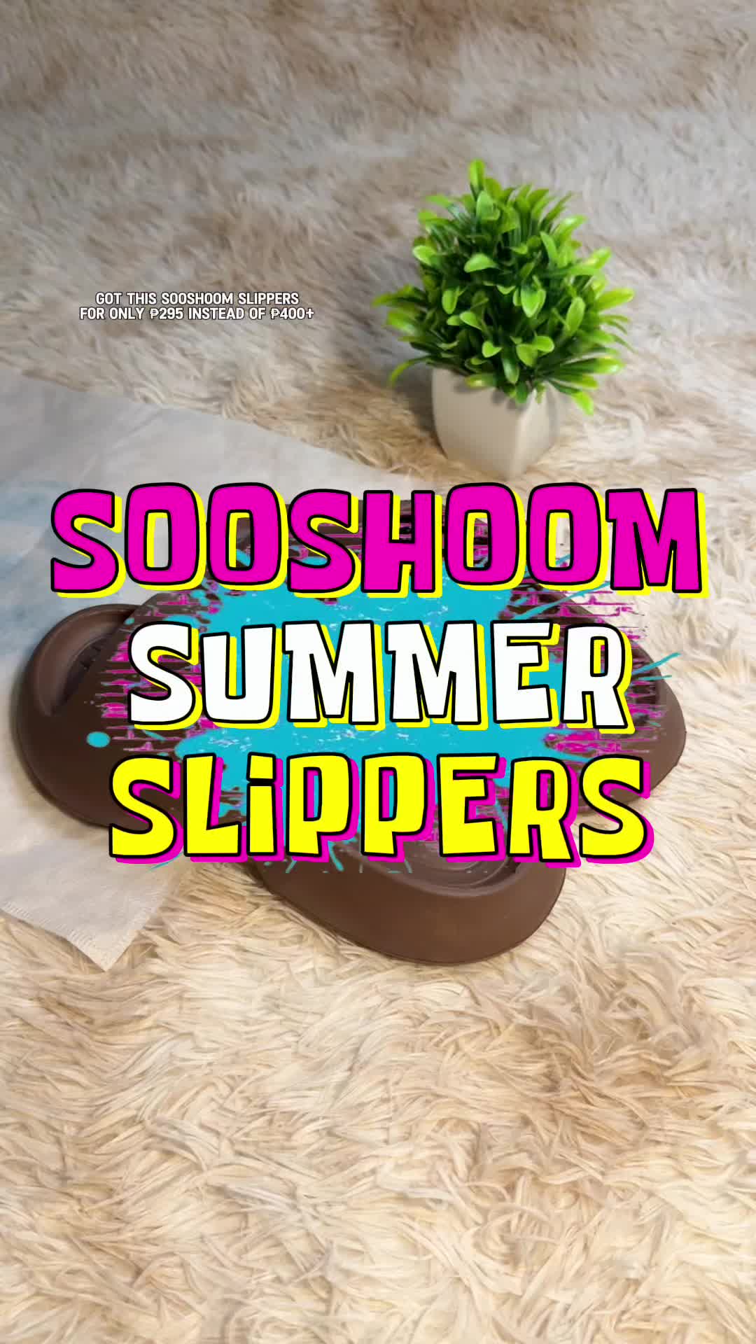 Slippers na magandang pang porma. Madaling bagayan ato komportableng suotin. #slippers #summerslippers #shoes #flipflops #footwear #sooshoom 