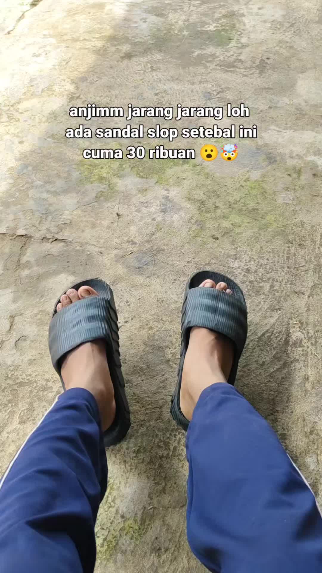 sandal slip on pria elegan #sendalcowok #sandalslipon #sendalantislip 