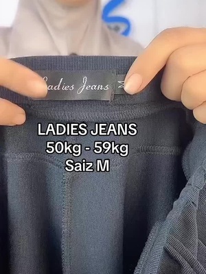 SELUAR LADIES JEANS #seluarplussize #pantsforwomen #straightcutpants #seluarslack #seluarviral #seluar #dsumaira