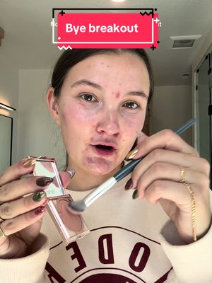 So thankful I found this. This is the only thing I’ve used that covers this up without a full face of makeup🙏 #skinhelp #colorcorrector #makeup #breakout #cccream @tarte cosmetics 