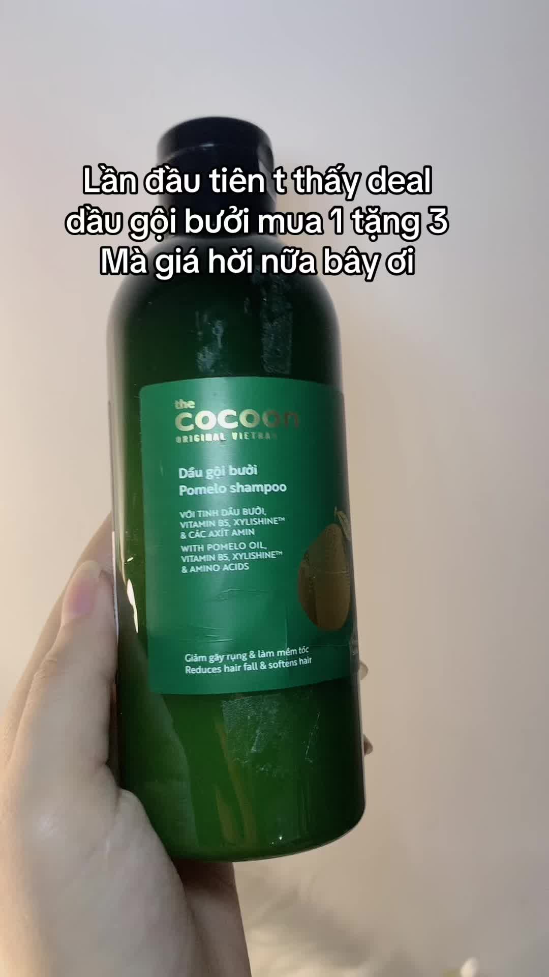 Lần đầu tiên t thấy dầu gội bưởi cocoon mua 1 tặng 3 luôn á #pii #mypham #goclamdep #cocoon #daugoibuoi 