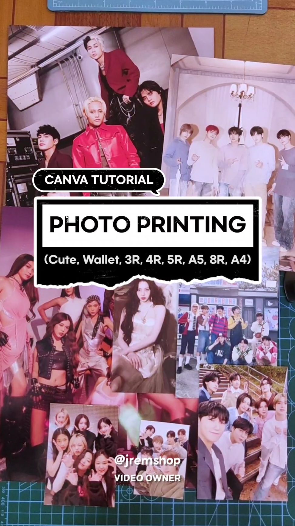 Photo Printing Canva Tutorial (Cute Size, Wallet Size, 3R, 4R, 5R, A5, 8R, A4) #printing #canvatutorial #photoprint #printingservices #tutorial 