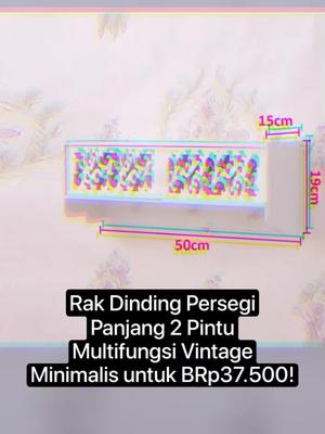 Rak Dinding Persegi Panjang 2 Pintu Multifungsi Vintage Minimalis untuk BRp37.500!#fyppppppppppppppppppppppp #viraltiktok #fypシ゚viral #trending #trendingvideo 