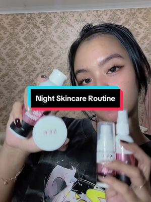 night skincare routineee🤪 tapi jangan fokus ke bulumata dan alisku yaaa, rajin pakai serum alis + bulmat soalnyaa🫣 #fyp #fypage #fyppppppppppppppppppppppp #fyp #masukberandafyp #foryoupage #fypシ 