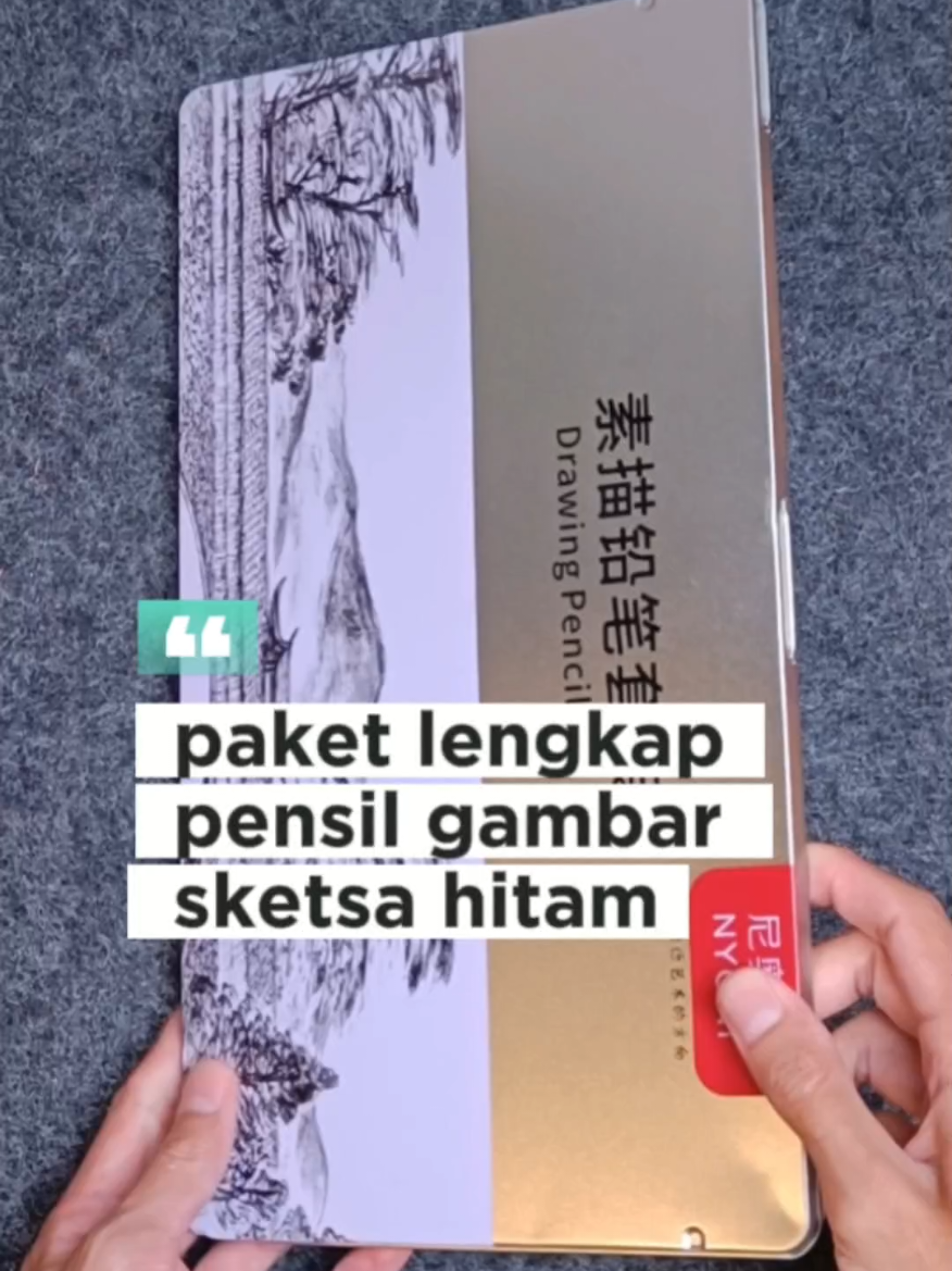 Membalas @tiger_01gaming Pensil gambar sketsa paket komplit dari NYONI. #pensilsketsa #pensillukis #pensilgambar #paketpensil #NYONI 