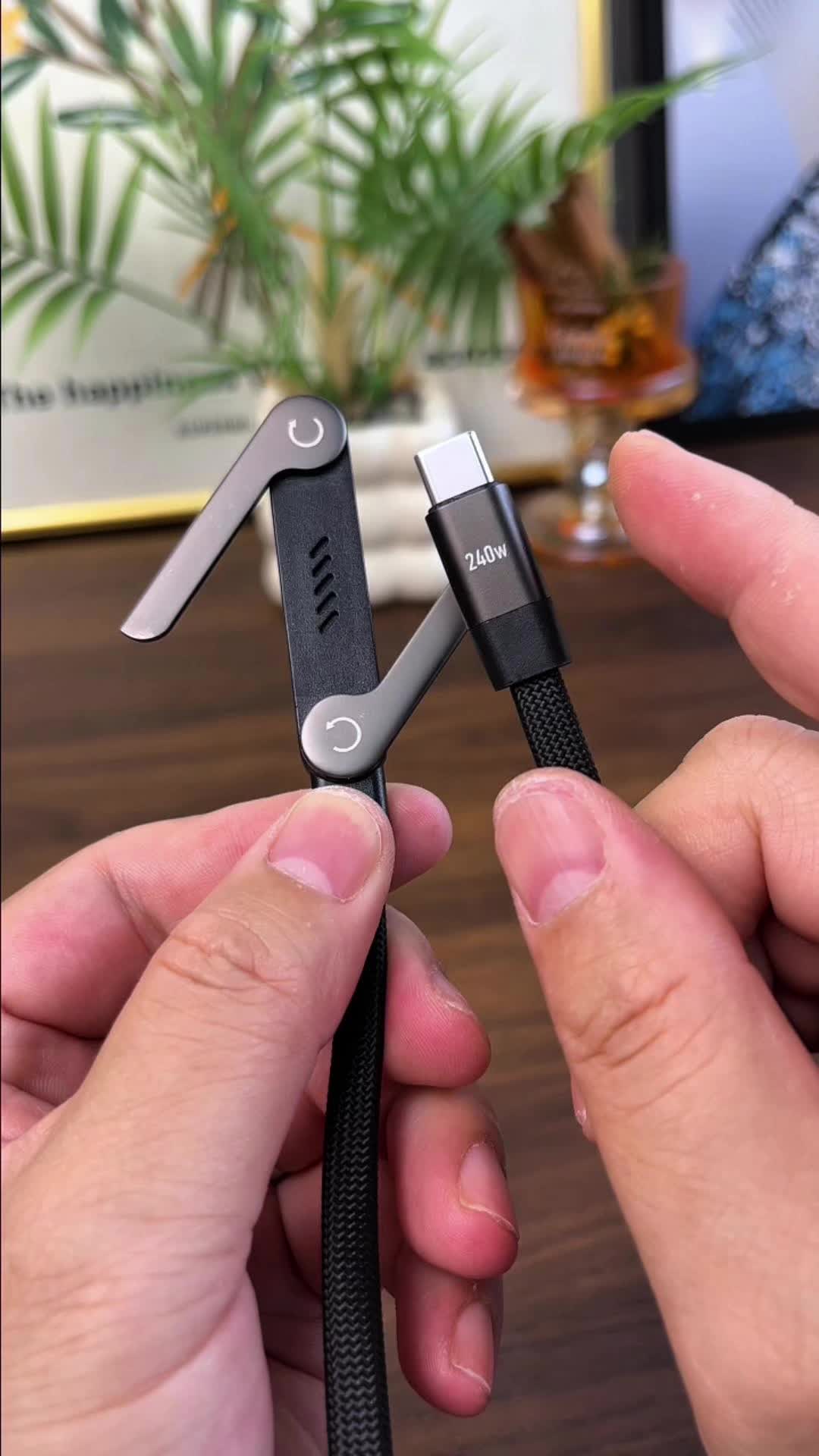 Thickened wires support PD/QC fast charging. Silicone grips prevent slipping. Gravity-activated hinge, stable on desks/beds. Ideal for commuting and work. TechGadgets#charger #phonecharger #christmasgiftideasforher 