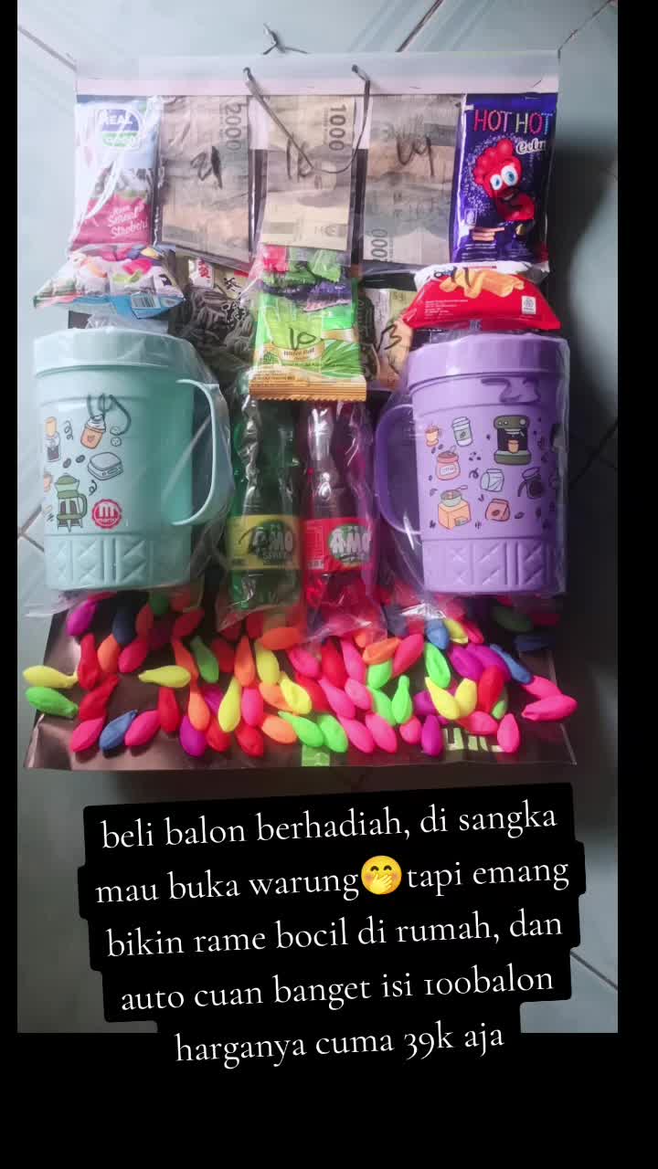 bikin ketagihan beli.. udah yg ke 4 x.. karna cepet bgt ludesnya. serius gaes wajib coba kalo di lingkungan kalian byk bocil... #balonberhadiah #anaktiktok #mainananak 