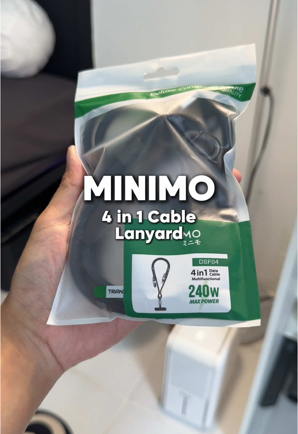 Kabel 4 in 1 yang ini bisa kalian jadiin lanyard dan juga slingbag gitu. Bisa juga untuk berbagai device seperti laptop / mic #kabel #minimo 
