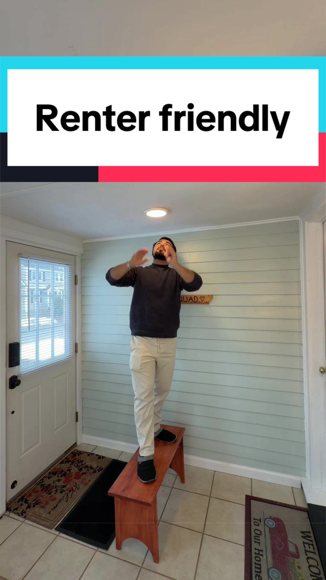 Renter friendly! #tiktokshop #indoorlighting #ceilinglights #homehacks 