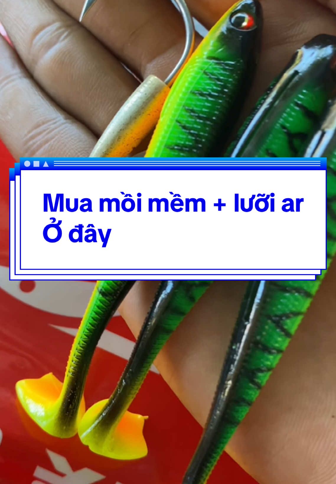 Mồi mềm Nff câu cá bể cá nha’t.#câucagiaitri #lurefishing #câucá #câucálóc #longlure #mồicâu #mồilure 