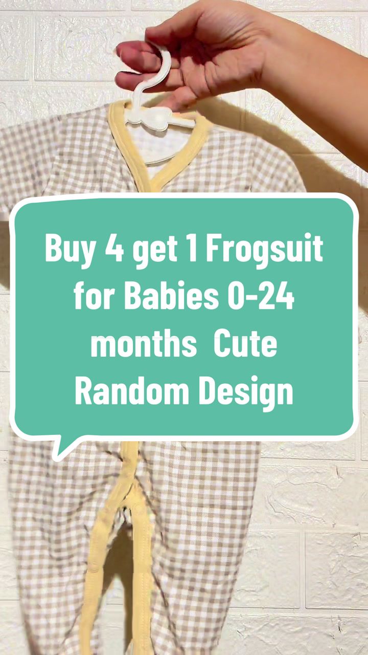 0-24 months frogsuit for Babies Buy 4 get 1 cotton clothes #babyessentials #newborn #infant #babyclothes#frogsuit #forbaby #preggymommy 