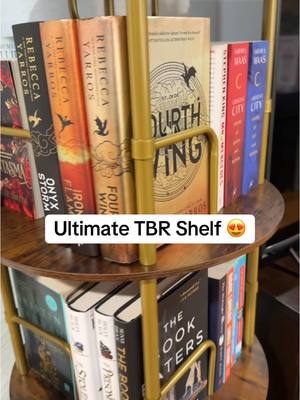 Rotating bookshelf for the win! #booktok #rotatingbookshelf #bookish #bookbesties #books #readersoftiktok